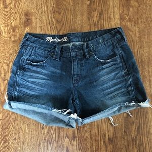 Madewell Denim Shorts with Frayed Hem